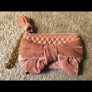 Juicy Couture Pink Velvet Wristlet Purse NEW